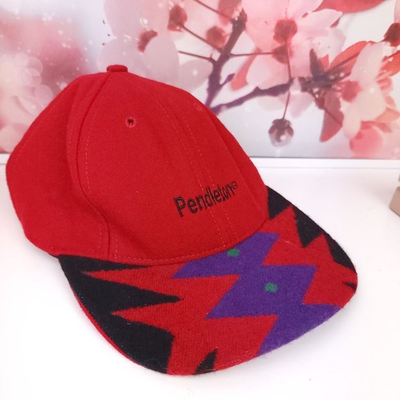 Vintage Pendleton Adjustable Wool Baseball Adult Hat High Grade Western Wear - Picture 1 of 7